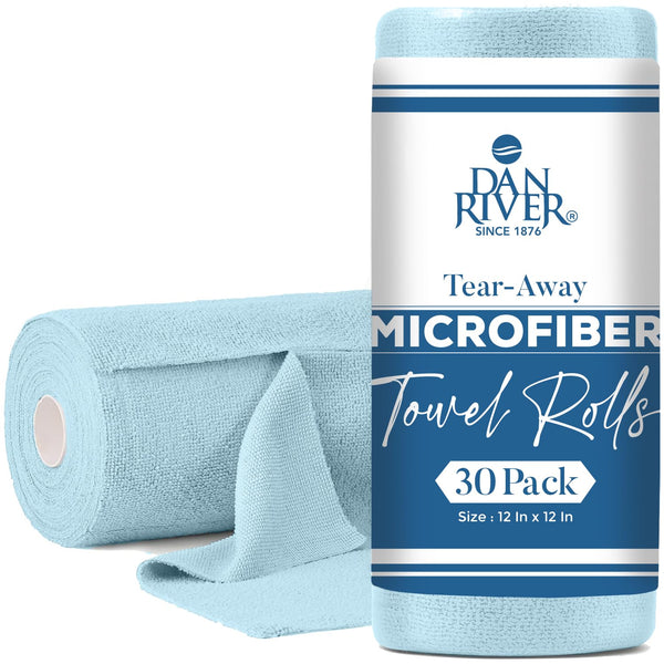Tear Away Microfiber Cleaning Cloth Roll - 12x12 Inches