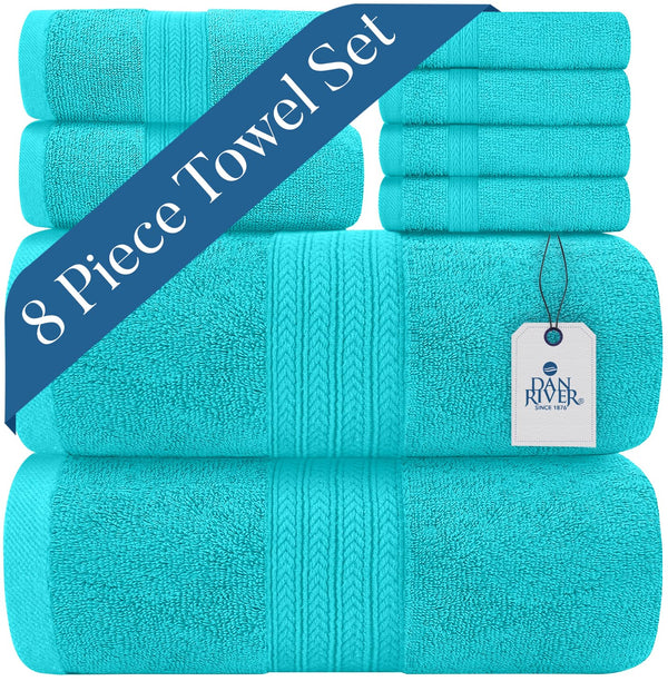 Premium Bath Towel Set - 8 Pack