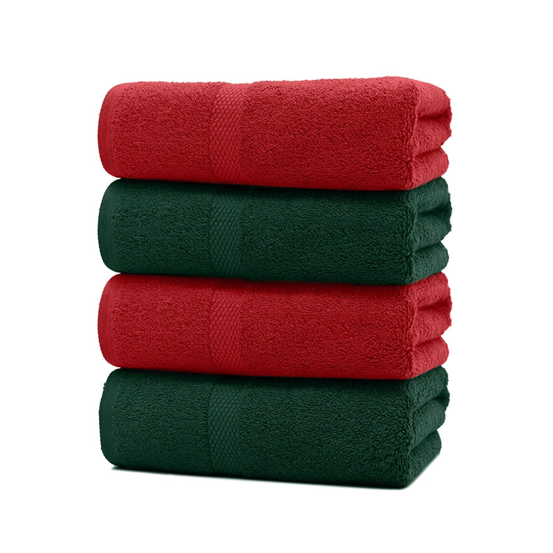 ecomposer-color-red-&-green,ecomposer-size-Bath-Towel-Pk4-(27X54)