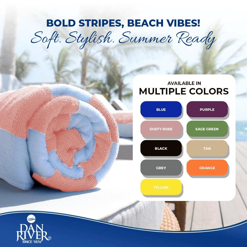 Cabana Beach Towel – 100% Cotton  (Pack of 4)