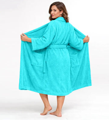 Bathrobe-aqua