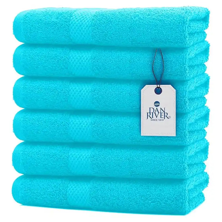 Hand Towel 6 Pack - Color Aqua