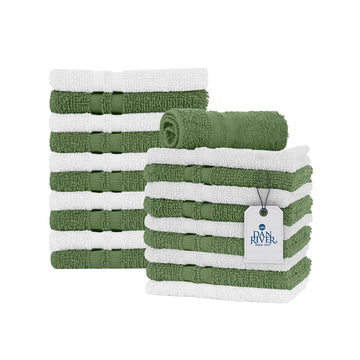 Sage Green & White