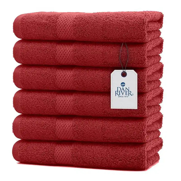 Hand Towel 6 Pack - Color Red