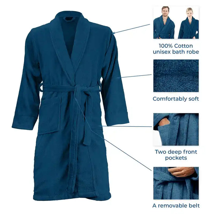 bathrobe blue opal color