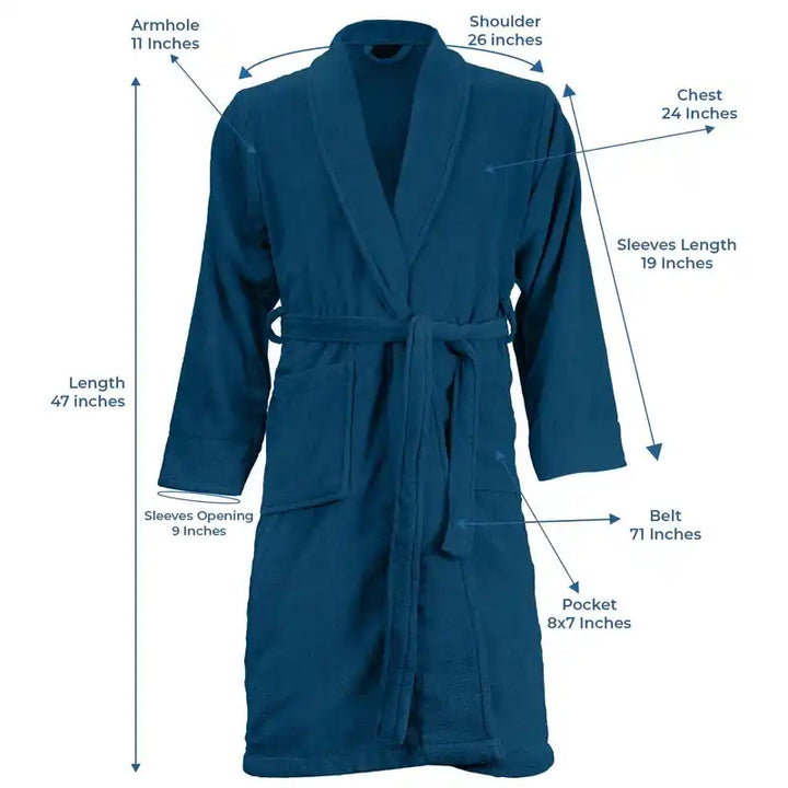 bathrobe blue opal color