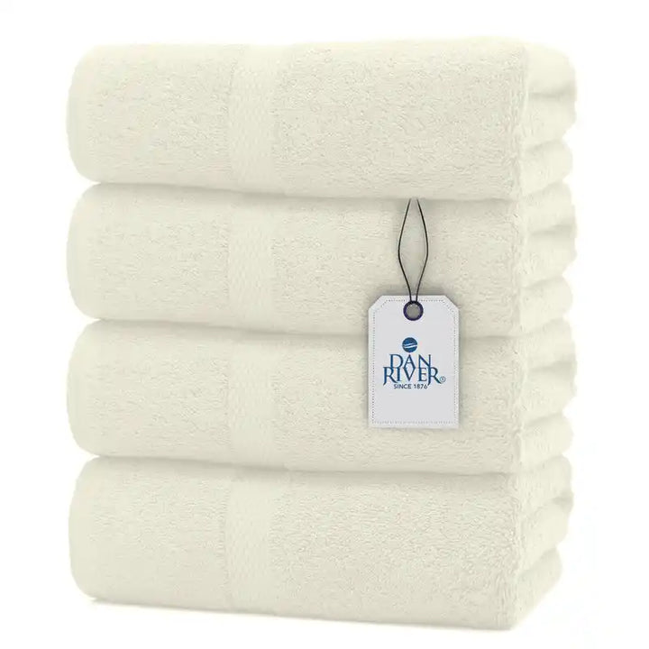 Bath Towel Set - Color Canoli Cream - 4 Pack