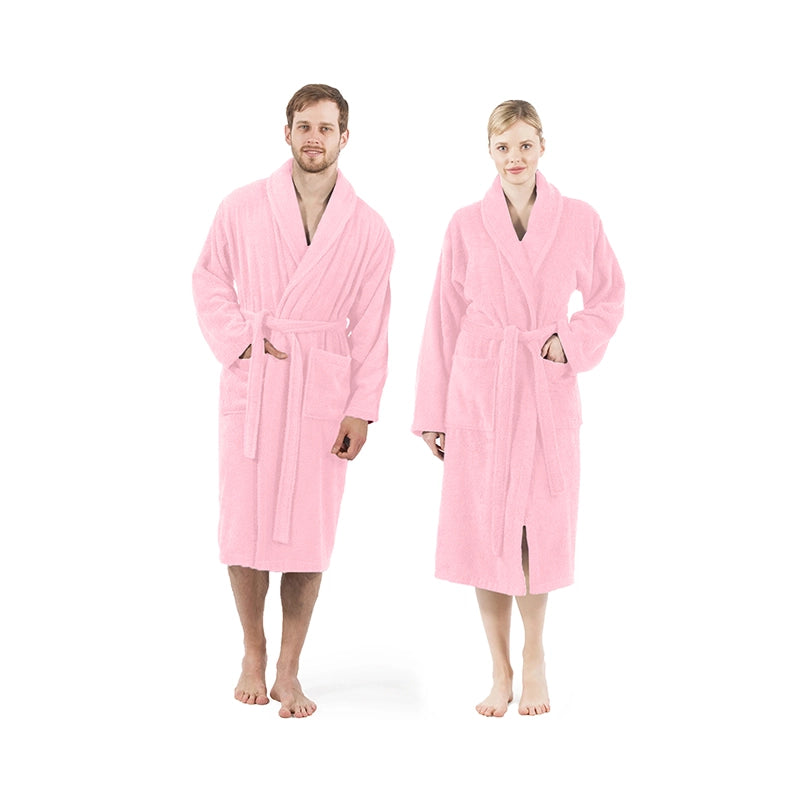 Terry Bathrobe & Shower Wrap – 100% Cotton Unisex (1 Pack)