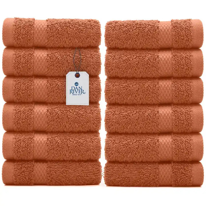 Face Towel Pack 12 - Color Orange