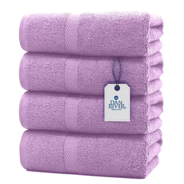 Bath Towel Set - Color Lavender - 4 Pack