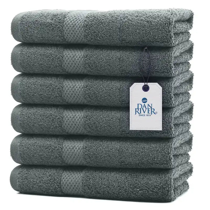 Hand Towel 6 Pack - Color Gray