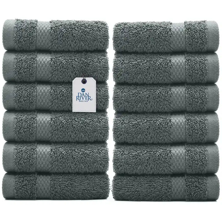 Face Towel Pack 12 - Color Gray