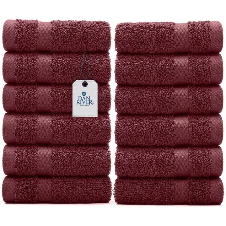 Face Towel Pack 12 - Color Pomegranate