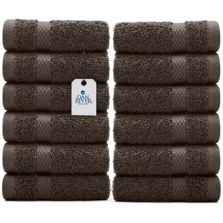 Face Towel Pack 12 - Color Brown