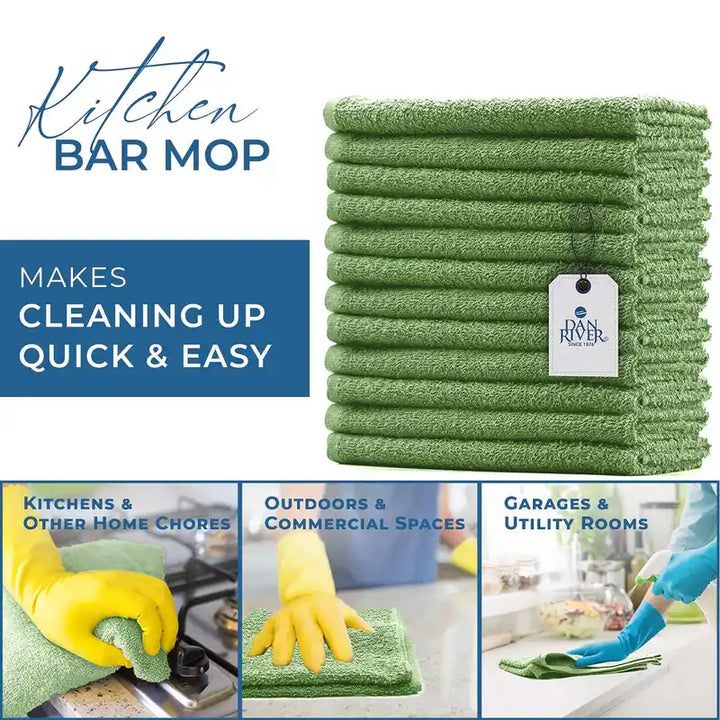 Kitchen Bar Mops Green