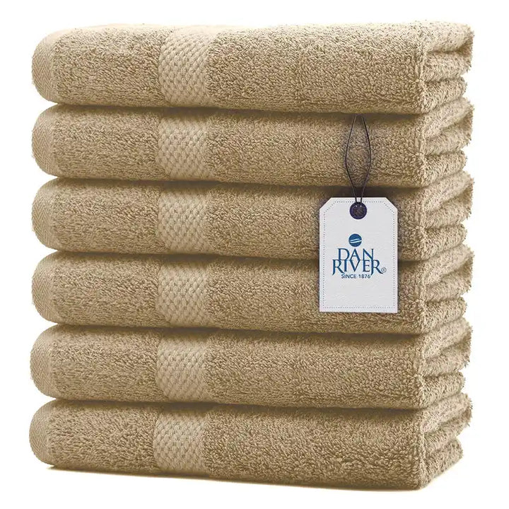 Hand Towel 6 Pack - Color Tan