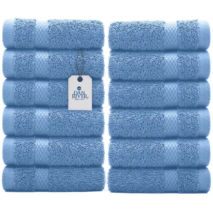 Face Towel Pack 12 - Color Medium Blue