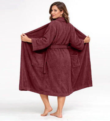 Bathrobe-pomegranate