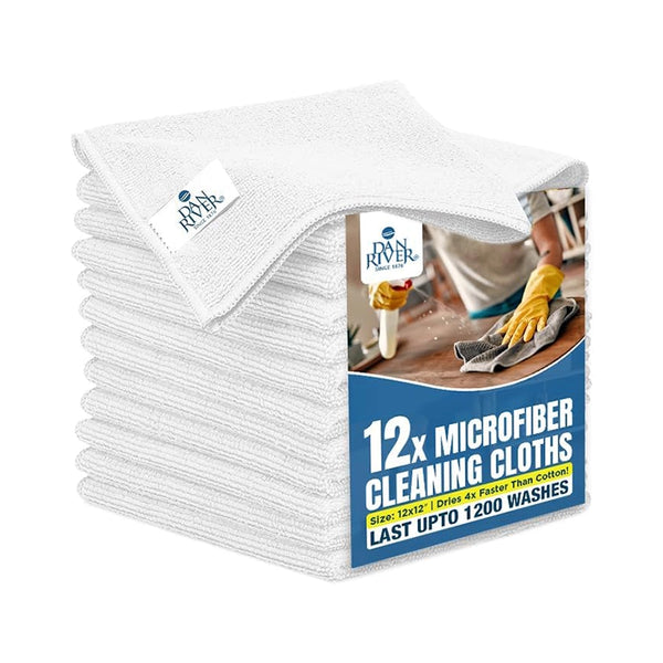 Microfiber Cleaning Cloths - 12Pc or 24Pc Washcloths