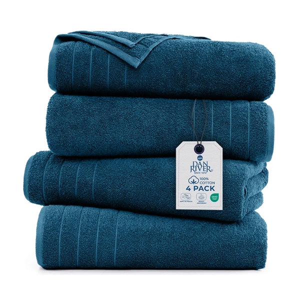 Extra Large Bath Towels 30x60, 4-Pack – 100% Cotton, Quick-Drying