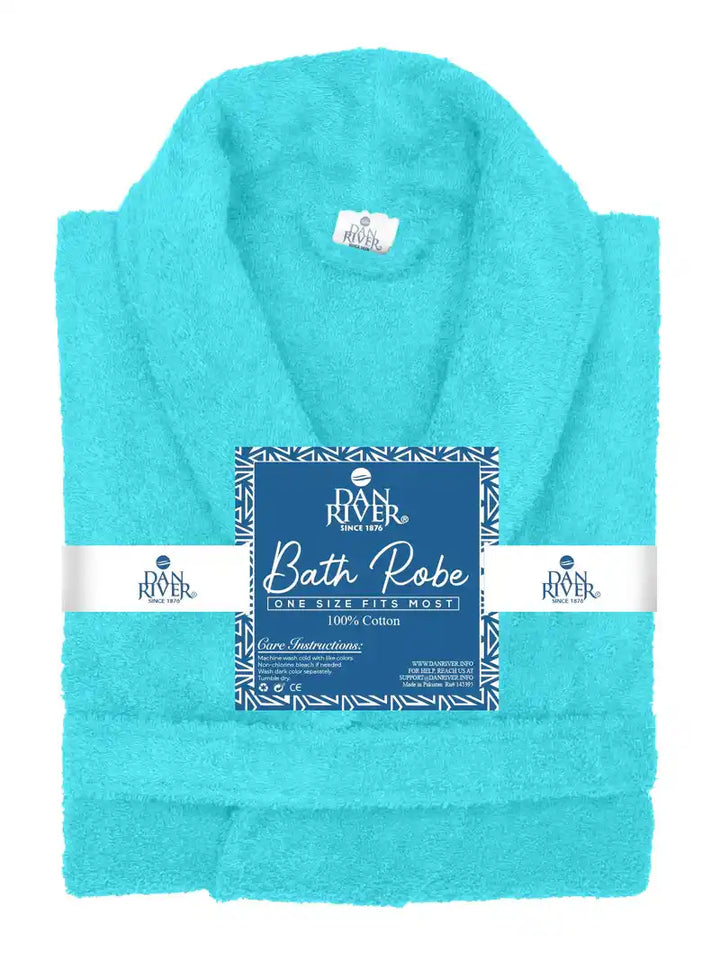 bathrobe aqua color