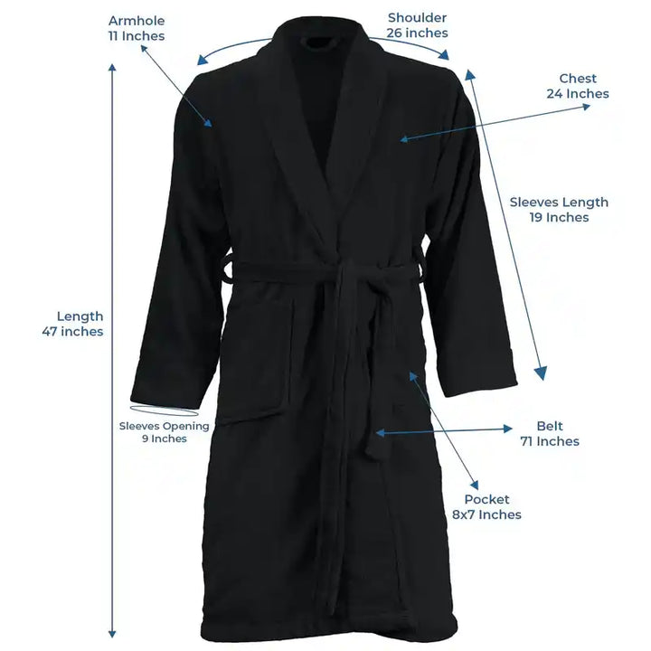 bathrobe black color