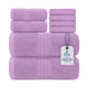 8 Piece Bath Towels Set - 100% Ring‑Spun Cotton