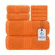 8 Piece Bath Towels Set - 100% Ring‑Spun Cotton